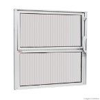 Janela basculante de alumínio Pop 40x80cm 1 seção brilhante Ebel