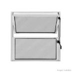 Janela basculante linha Forte-Line 40x40cm brilhante 40x40cm Atlântica