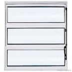 Janela basculante Max 60x100cm 1 seção com vidro mini boreal Ebel