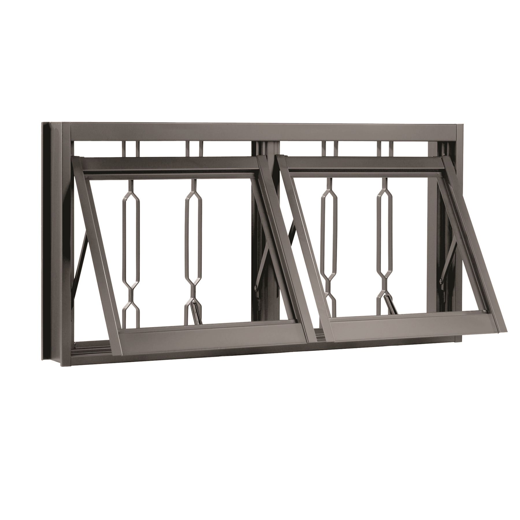 Janela de Abrir Maxim-Ar de Aço 0,50x0,96m Gerotto