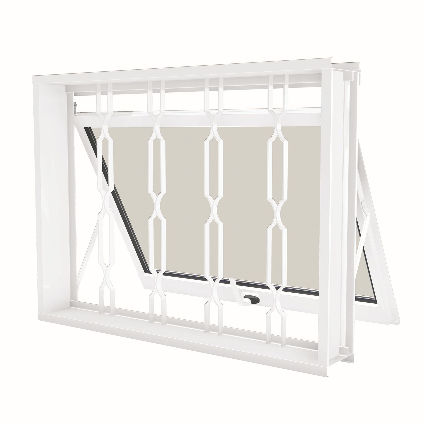 Janela de Abrir Maxim-Ar de Aço Pintado Facilitá 0,60x0,80m Lucasa Ullian