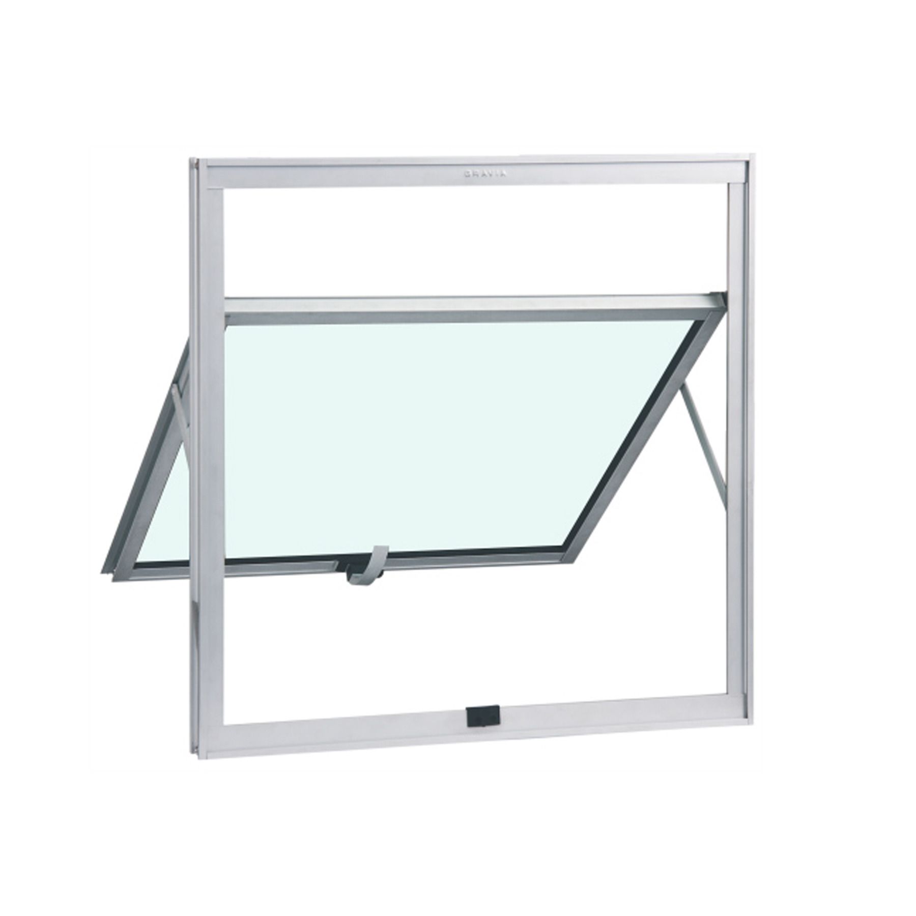 Janela de Abrir Maxim-Ar de Alumínio 44010123 0,60x0,80 m Gravia