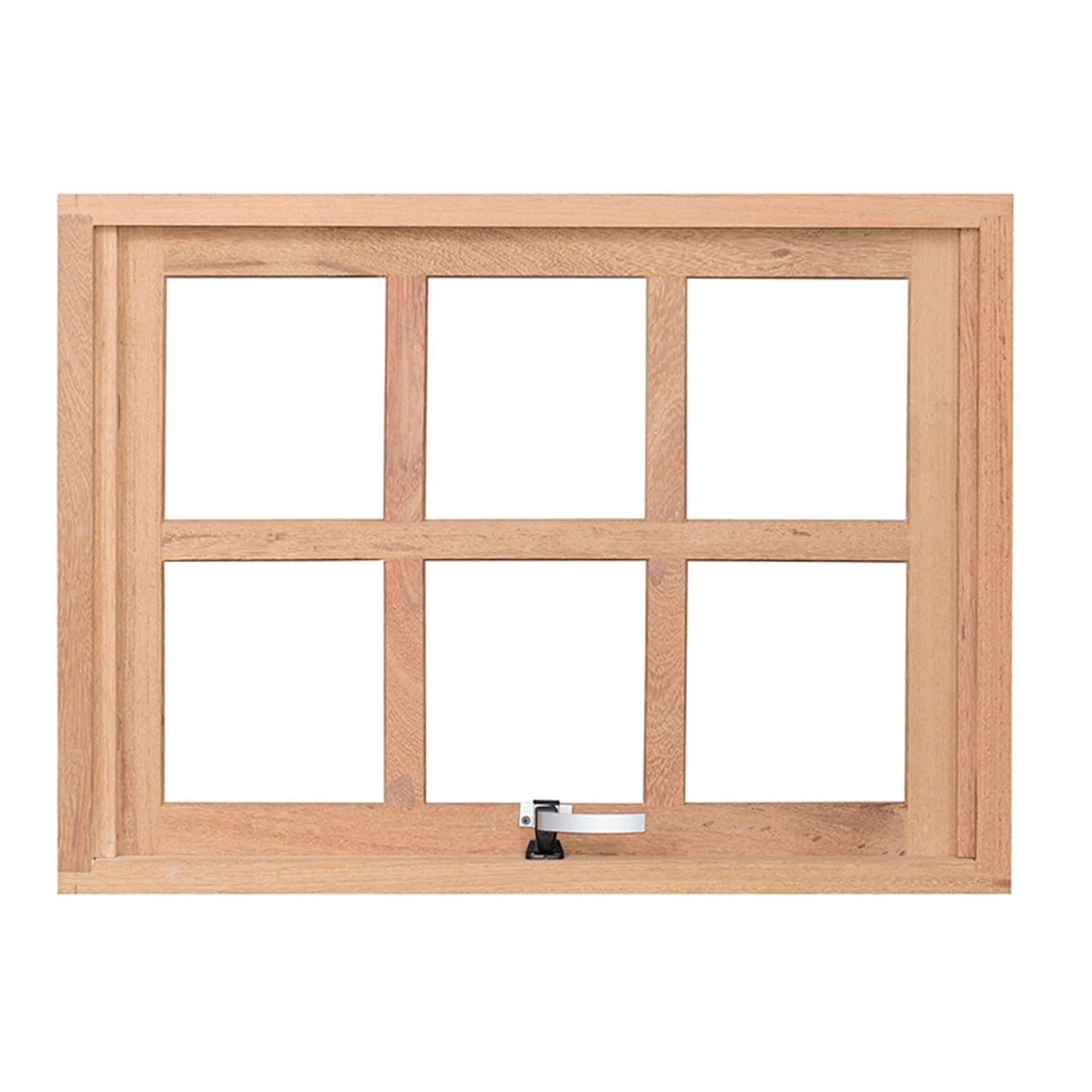 Janela de Abrir Maxim-Ar de Madeira Angelim 610 0,60x0,60m Rondosul