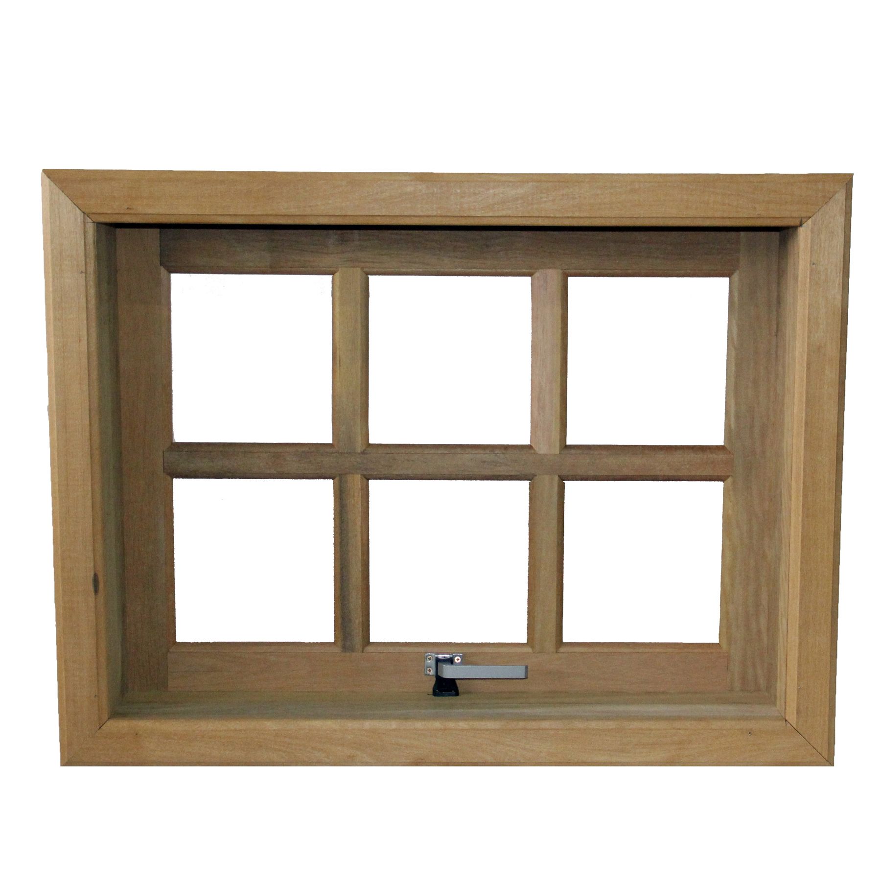 Janela de Abrir Maxim-Ar de Madeira Itaúba 0,80x1,00m Longo Esquadrias