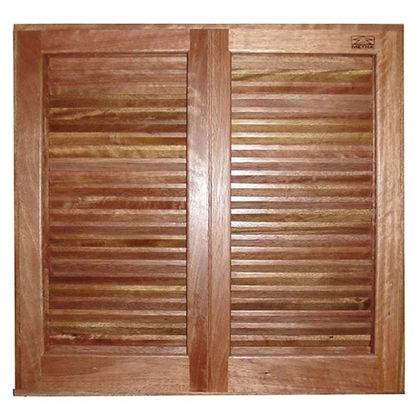 Janela de Abrir Veneziana Madeira Arana 1,20x1,40m Metha