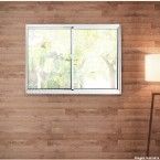 Janela de correr 2 folhas Alumifort 100x150x6,4cm divisão Sasazaki