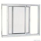 Janela de correr 2 folhas Aluminium 100x120x09cm bandeira Sasazaki