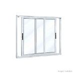Janela de correr 2 folhas Magnum 100x120cm sem basculante Atlântica