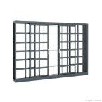 Janela de correr 4 folhas Belfort 100x120x8cm 63.21.440-0 Sasazaki