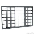 Janela de correr 4 folhas Belfort 120x150x8cm com grade Sasazaki