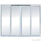 Janela de correr 4 folhas Mais 120x150cm sem grade brilhante Atlântica