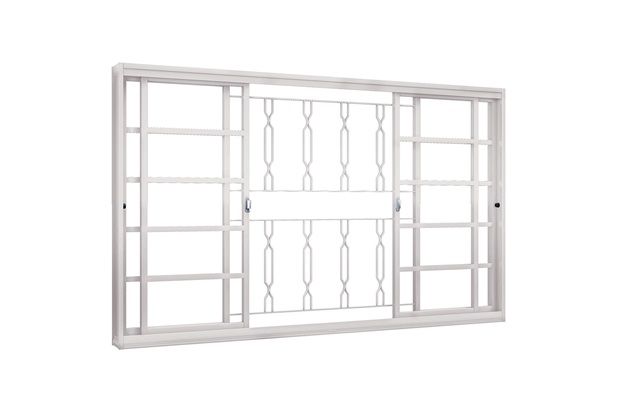 Janela de Correr Central Branco 100x150x12cm