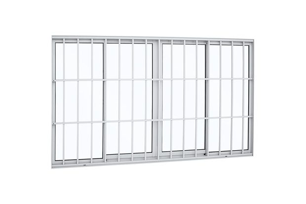 Janela de Correr com Grade Aluminium 120x150cm