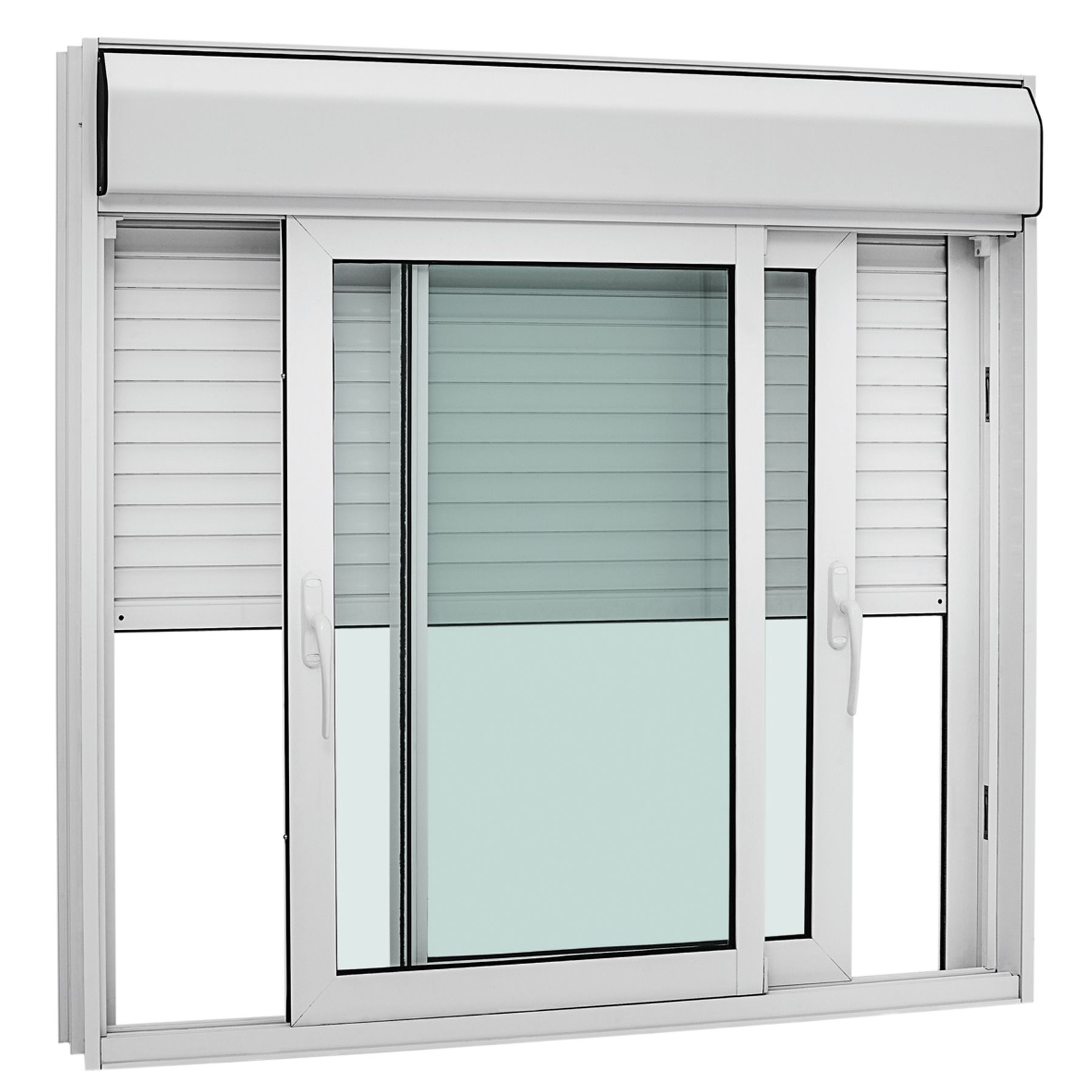 Janela de Correr Integrada de Alumínio 1,40x2,00m Sasazaki