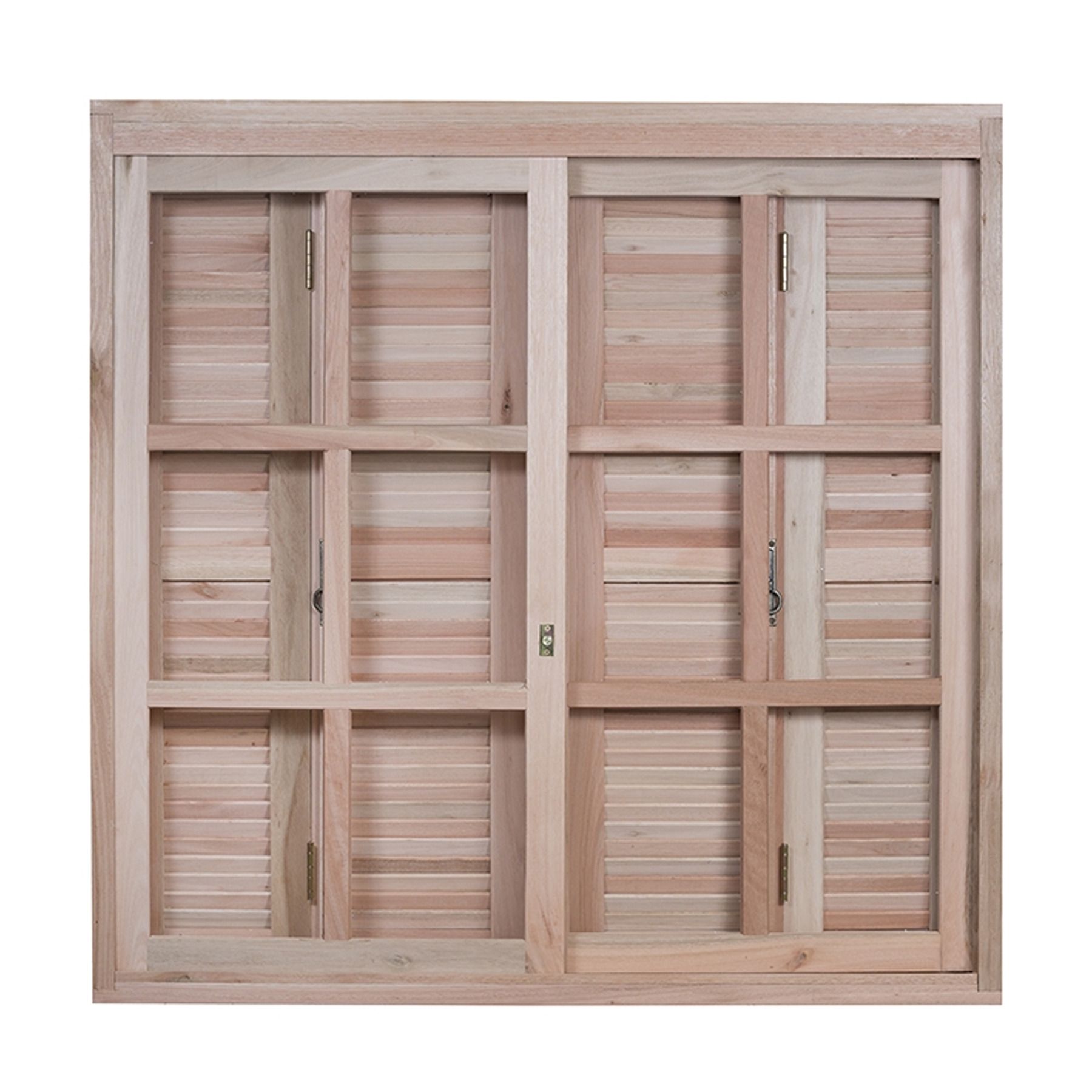 Janela de Correr Integrada de Madeira Eucalipto EWK370 1,20x1,20m Rondosul