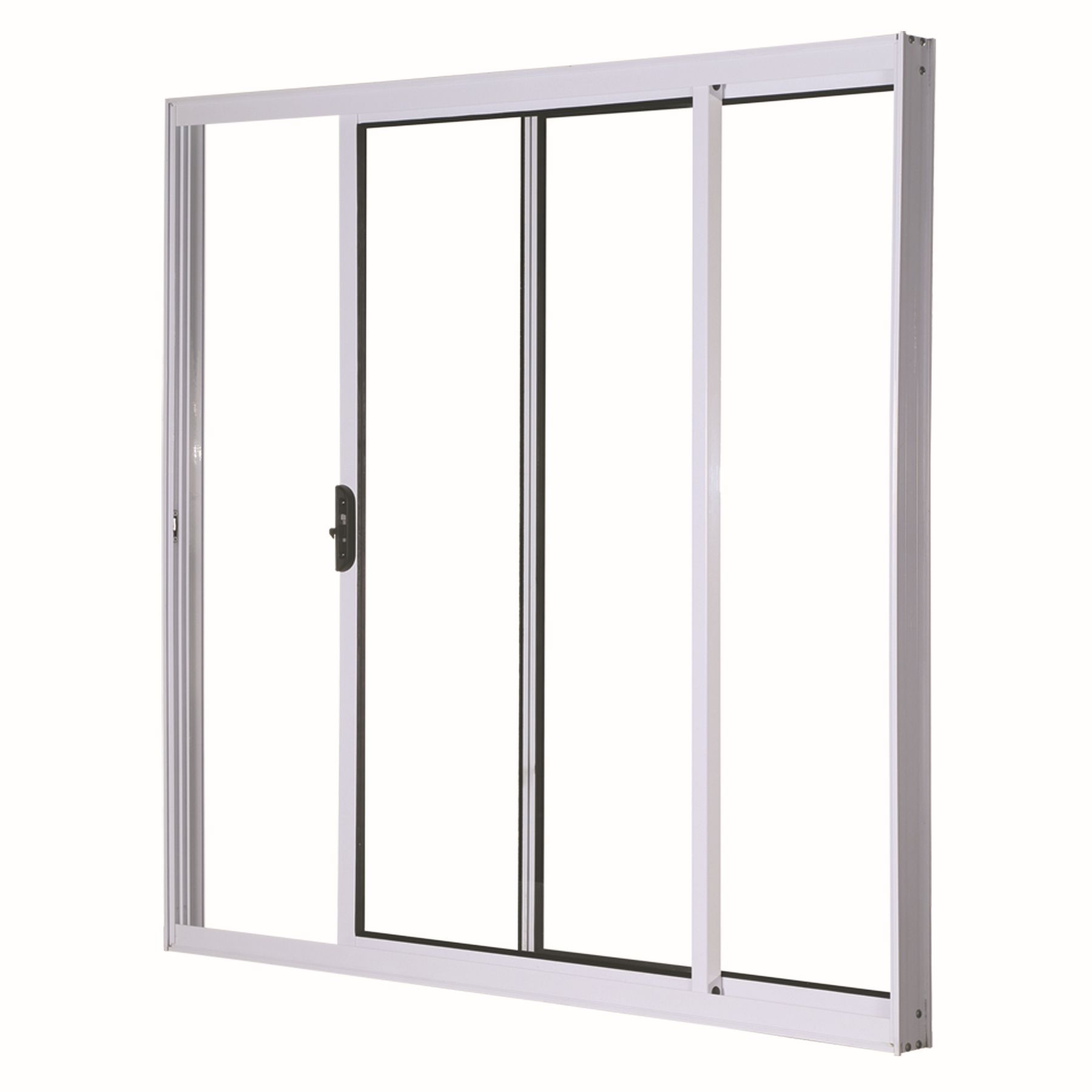 Janela de Correr Lisa Alumínio 1,00x1,00m 3A Alumínio