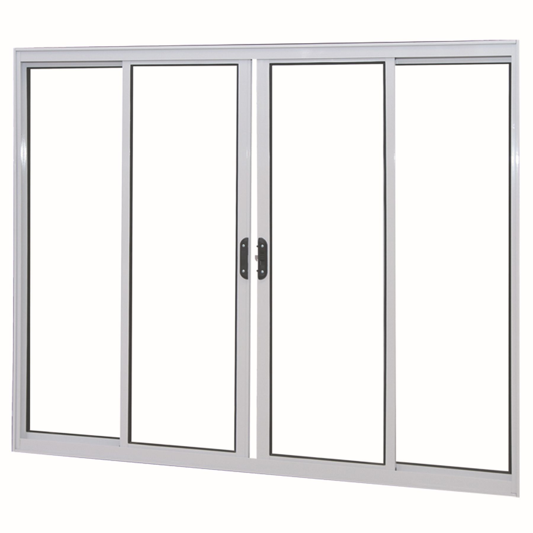 Janela de Correr Lisa Alumínio 1,00x2,00m 3A Alumínio