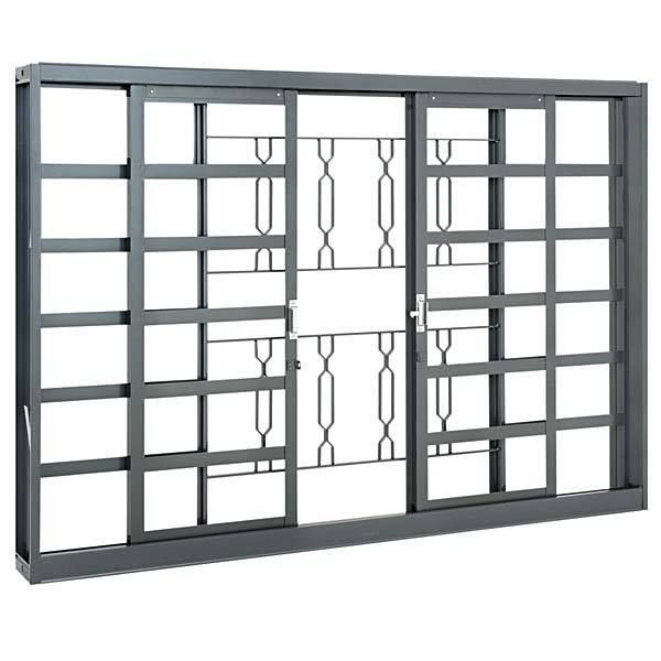 Janela de Correr Lisa de Aço 1,00x2,00m Sasazaki