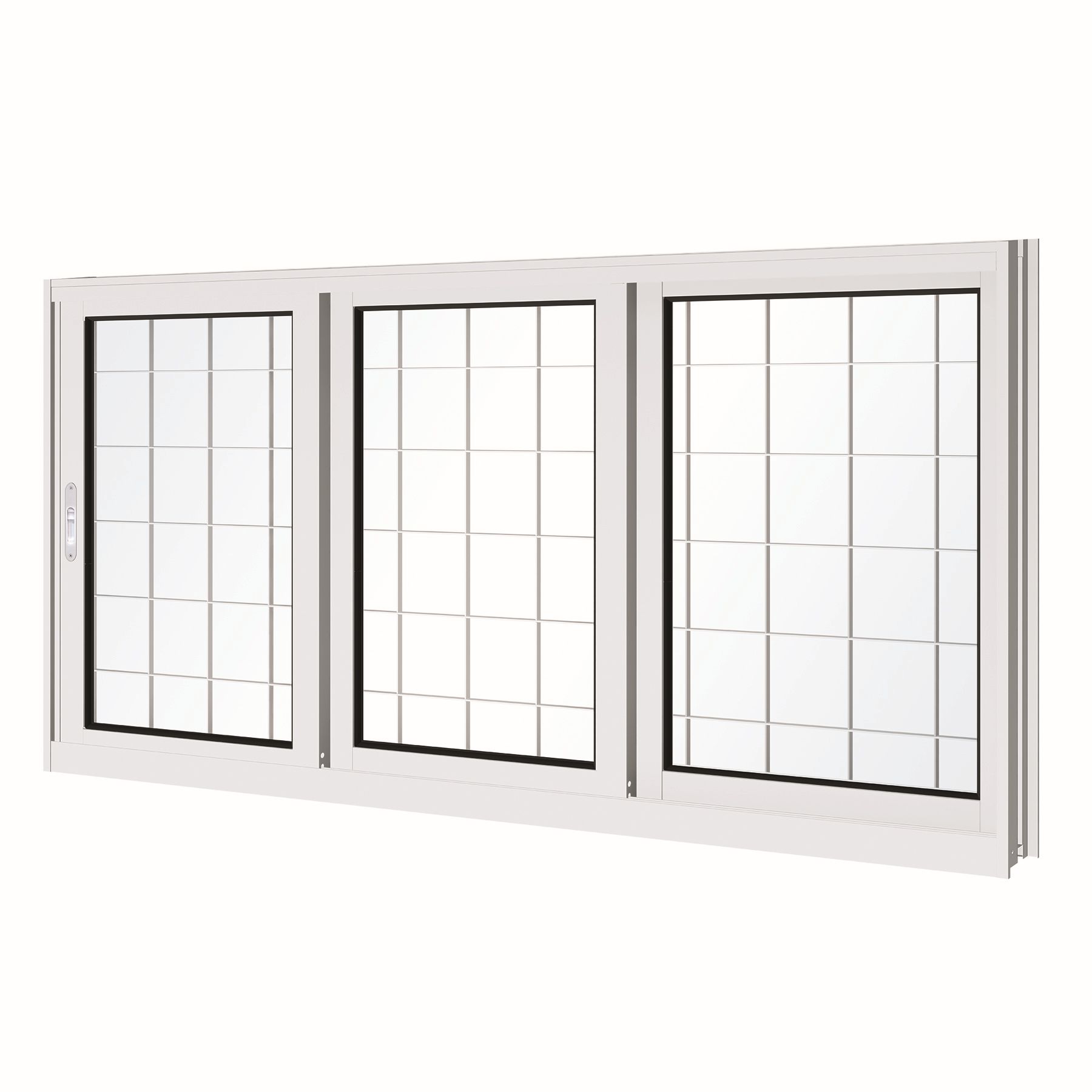 Janela de Correr Lisa de Aço Pintado Facilitá 1,00x1,50m Lucasa Ullian