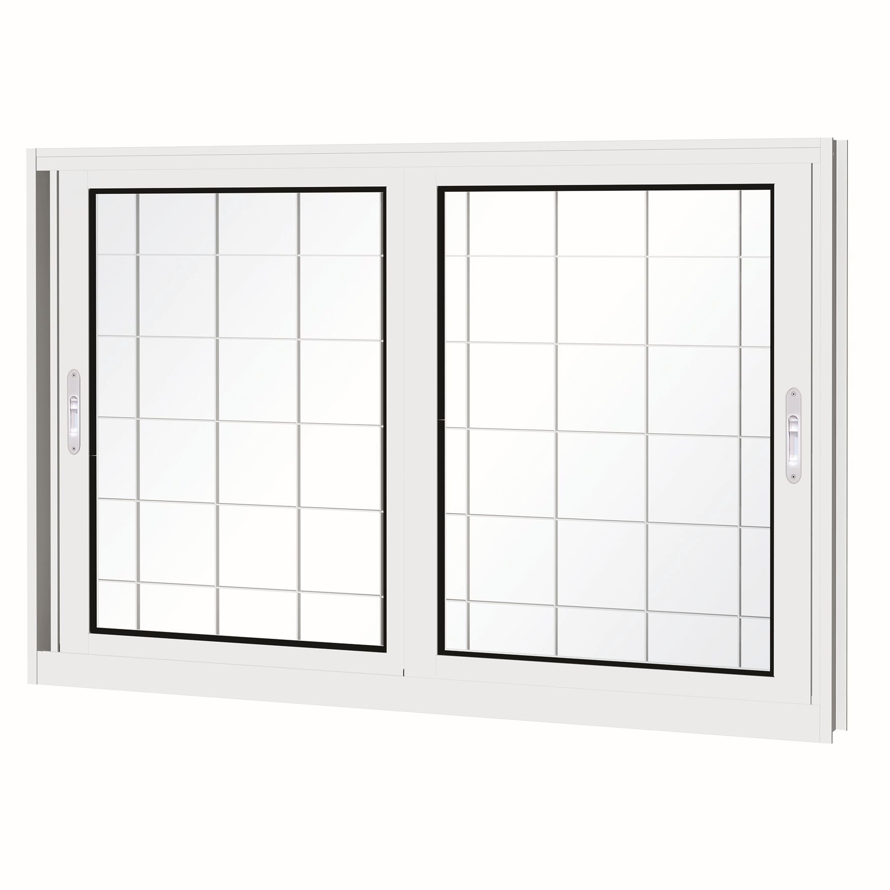 Janela de Correr Lisa de Aço Pintado Facilitá 1,00x1,50m Lucasa Ullian