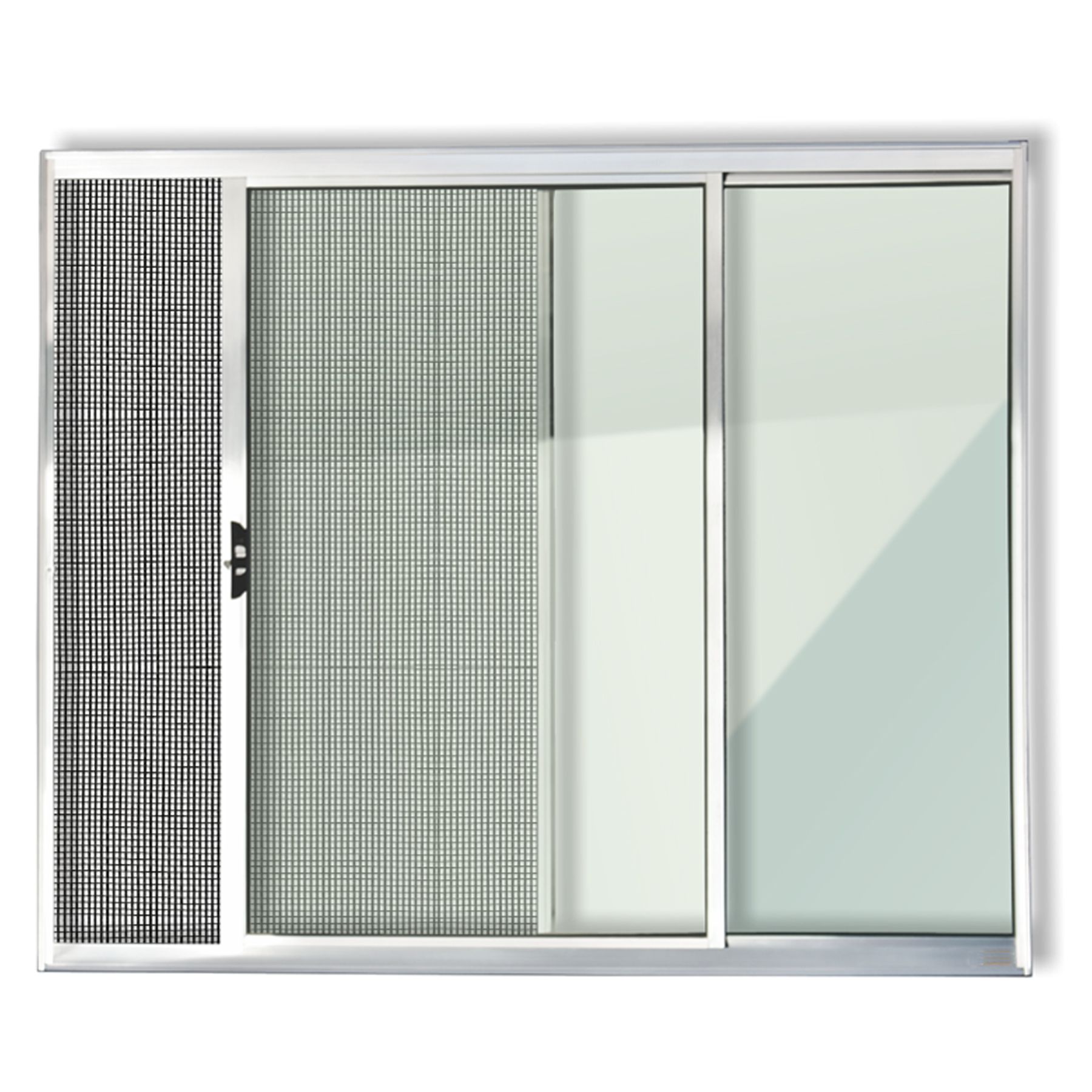 Janela de Correr Lisa de Alumínio 1,00x0,80m Habitec