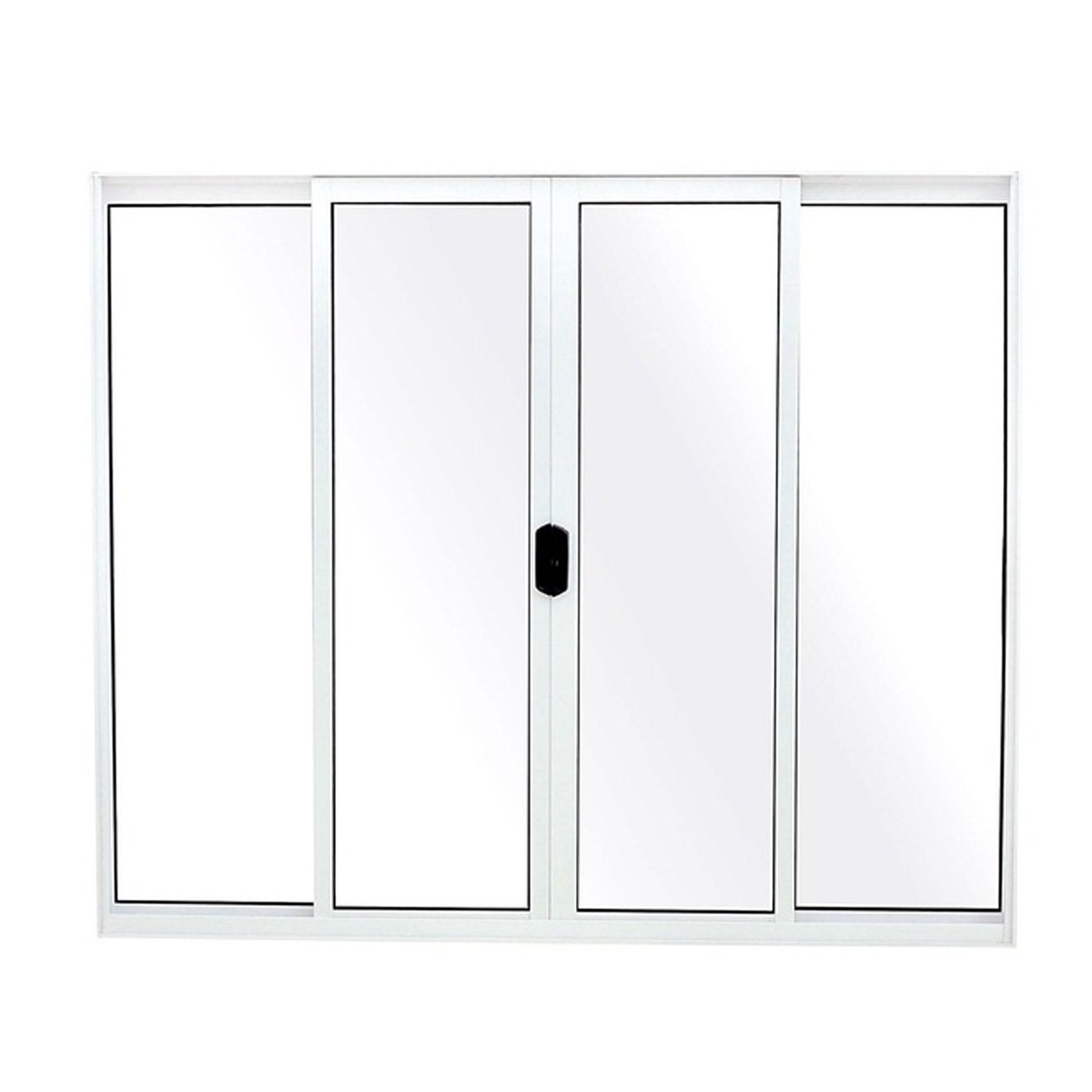 Janela de Correr Lisa de Alumínio Fortline 1,00x1,20m Atlântica