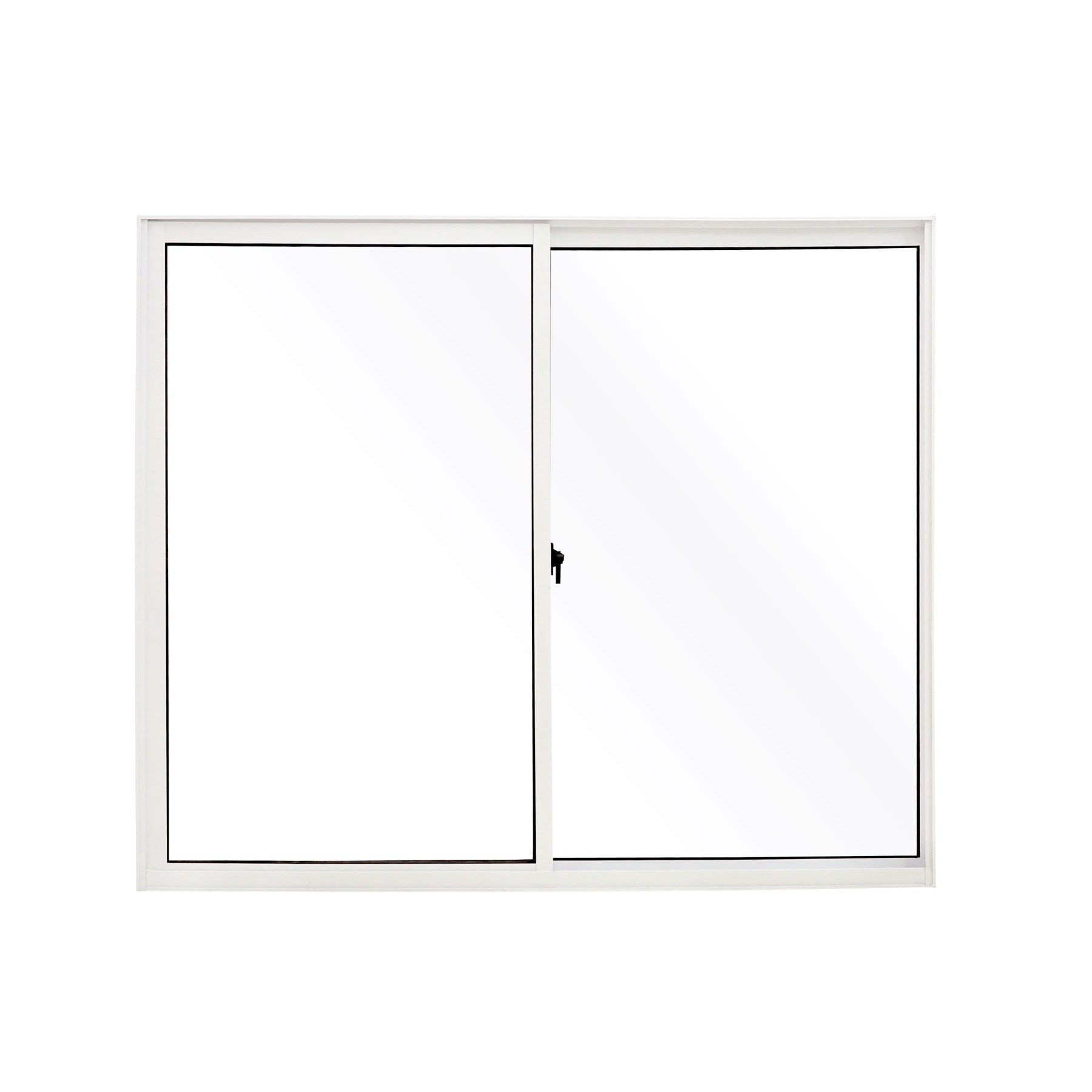 Janela de Correr Lisa de Alumínio Mais 1,00x1,50m Atlântica