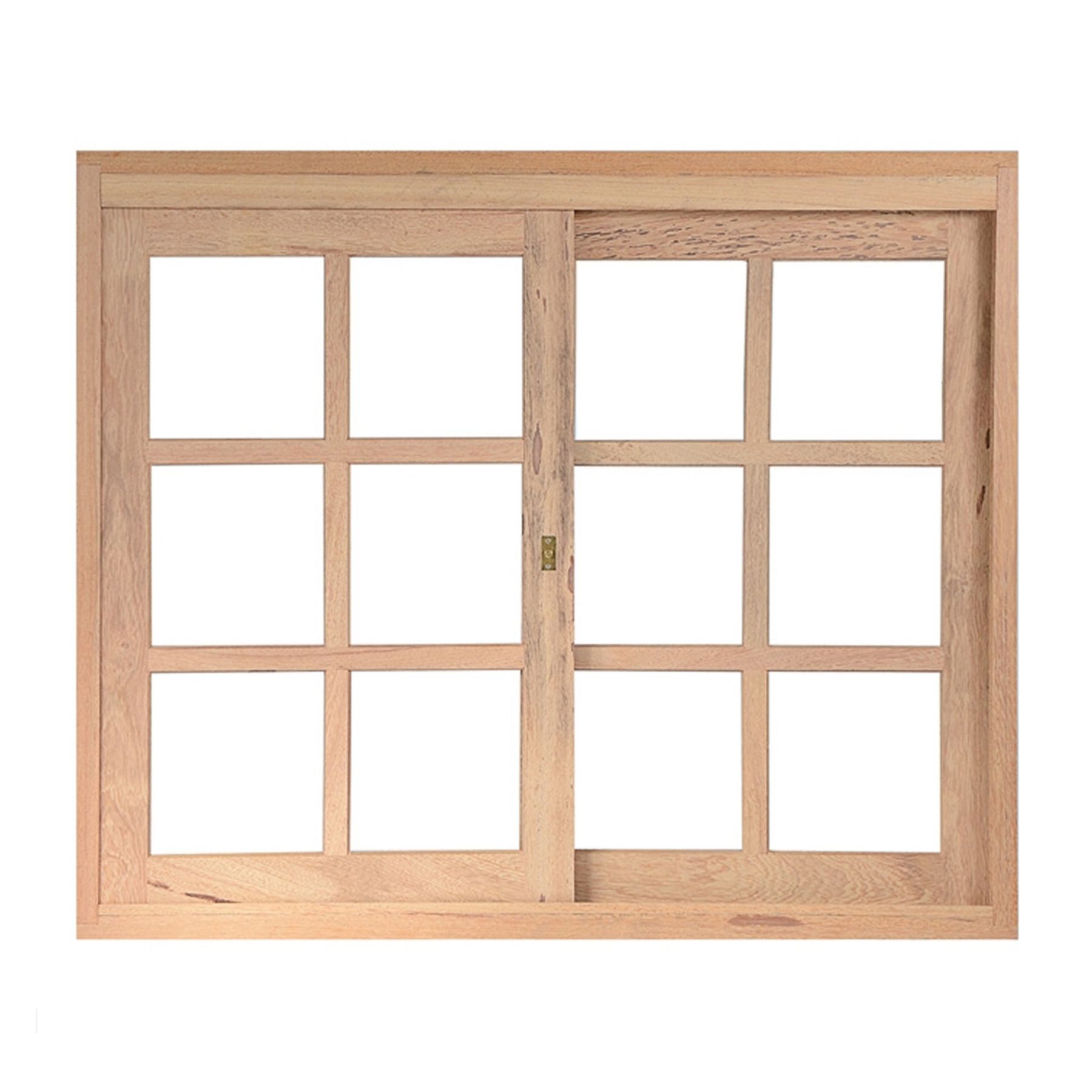 Janela de Correr Lisa de Madeira Angelim 390 1,20x1,40m Rondosul