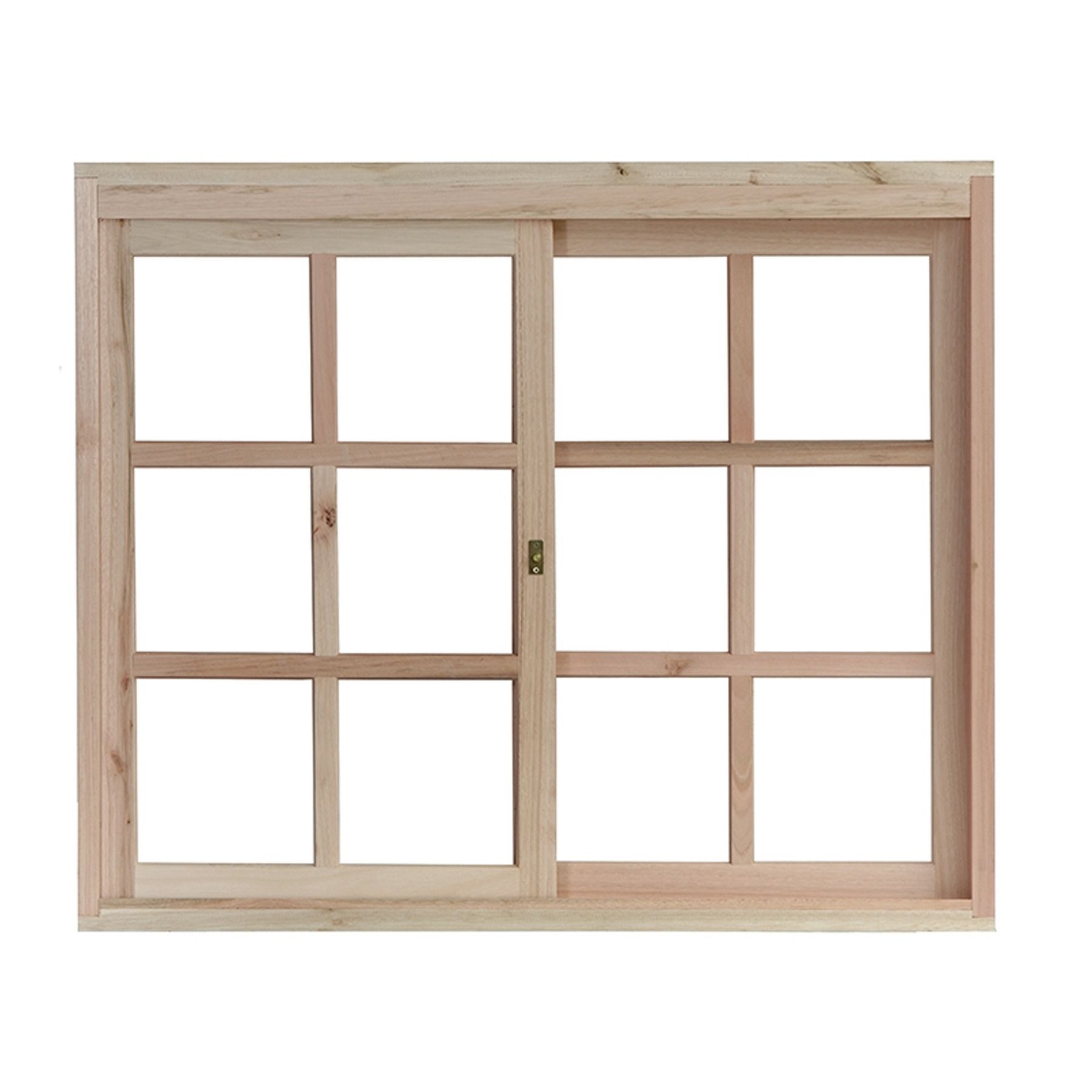 Janela de Correr Lisa de Madeira Eucalipto EWK390 1,00x1,20m Rondosul