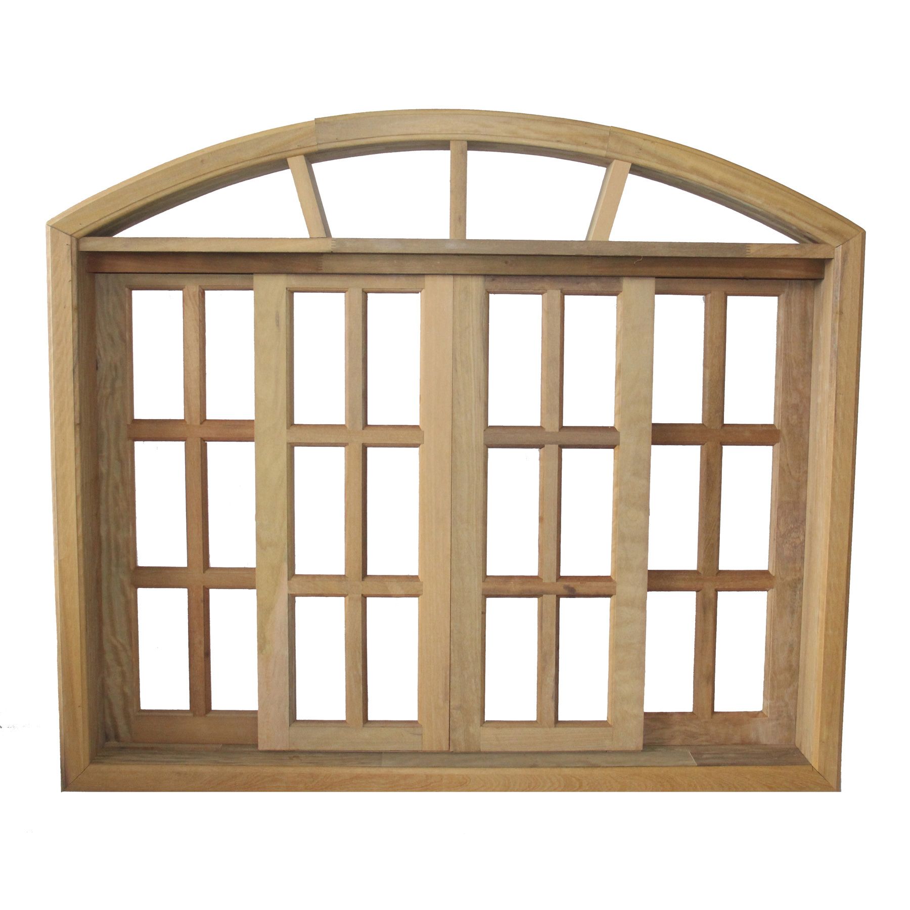 Janela de Correr Lisa de Madeira Itaúba 1,00x2,00m Longo Esquadrias