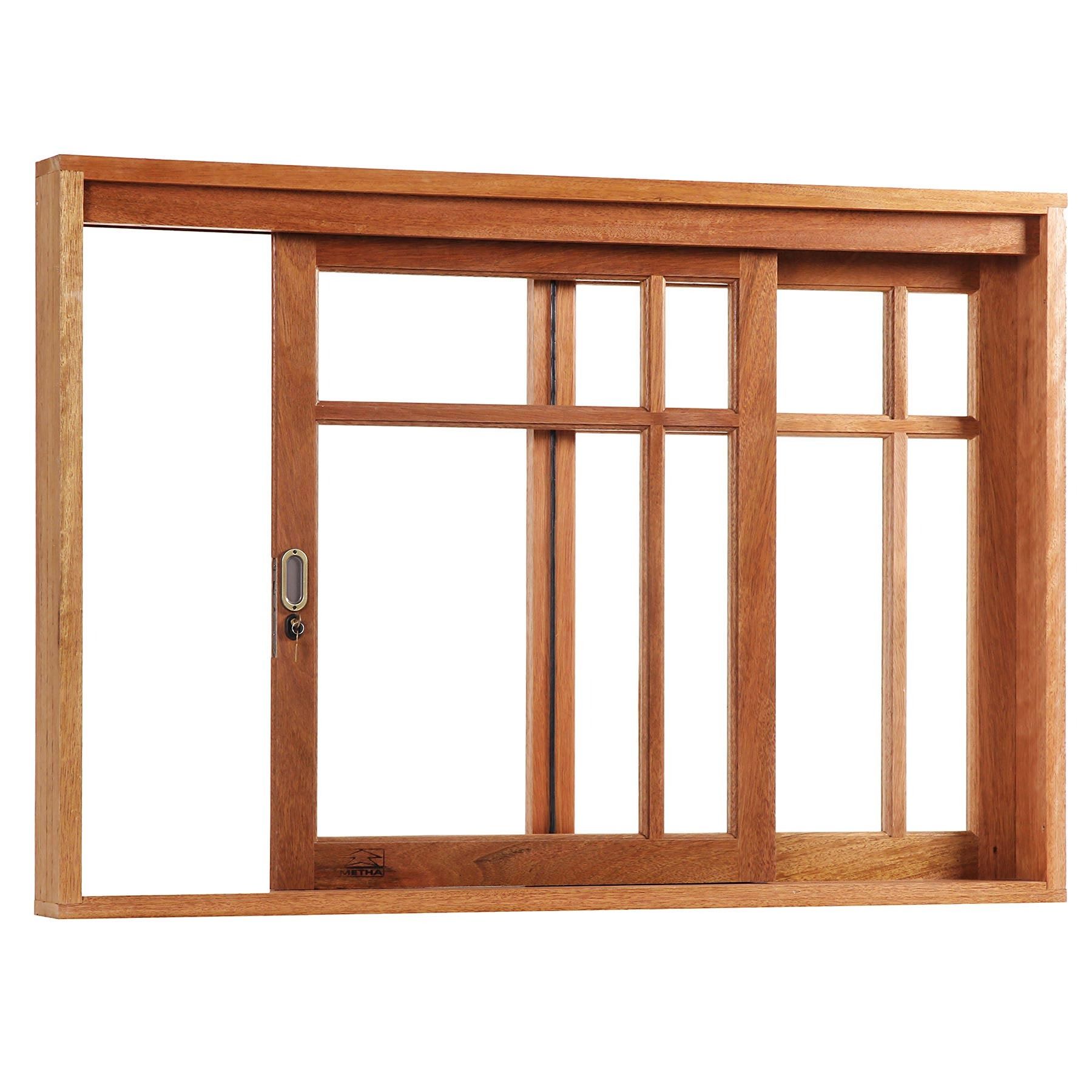 Janela de Correr Lisa Madeira Arana 1,10x1,40m Metha