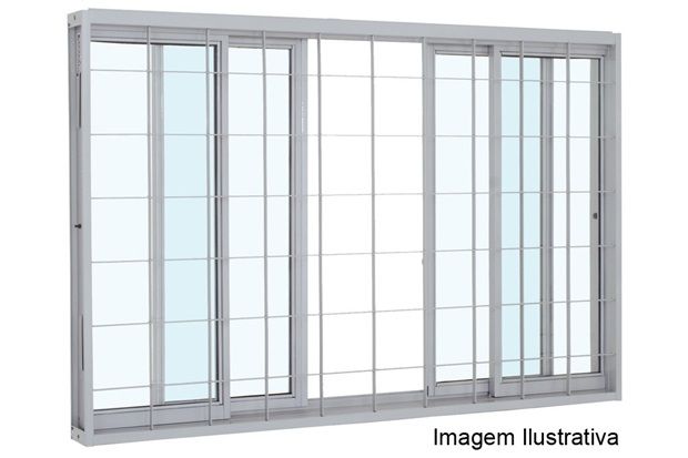 Janela de Correr Prátika Branca 1,00x1,50m - Ref: 22125028