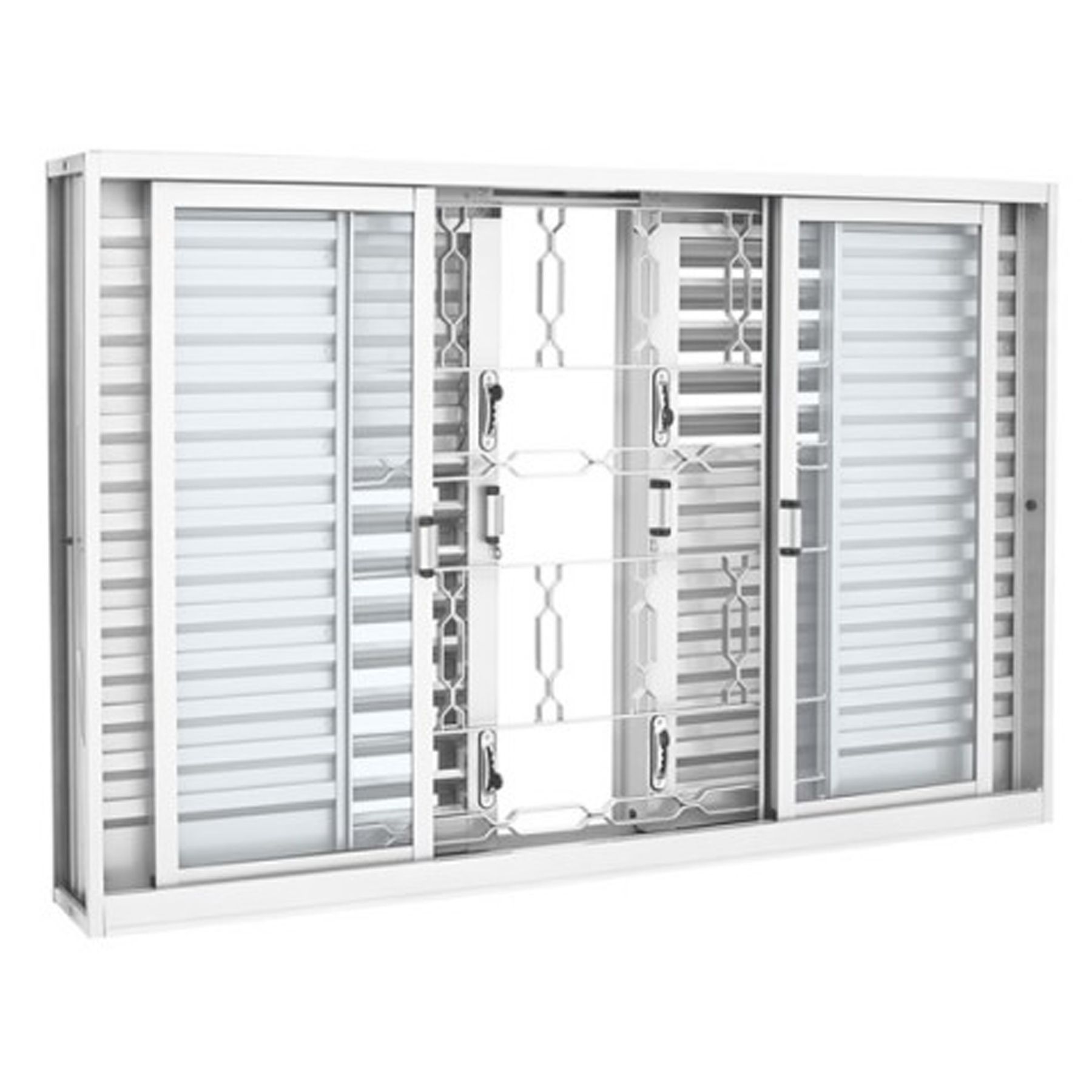 Janela de Correr Veneziana de Aço Pintado 1,00x2,00m Sasazaki