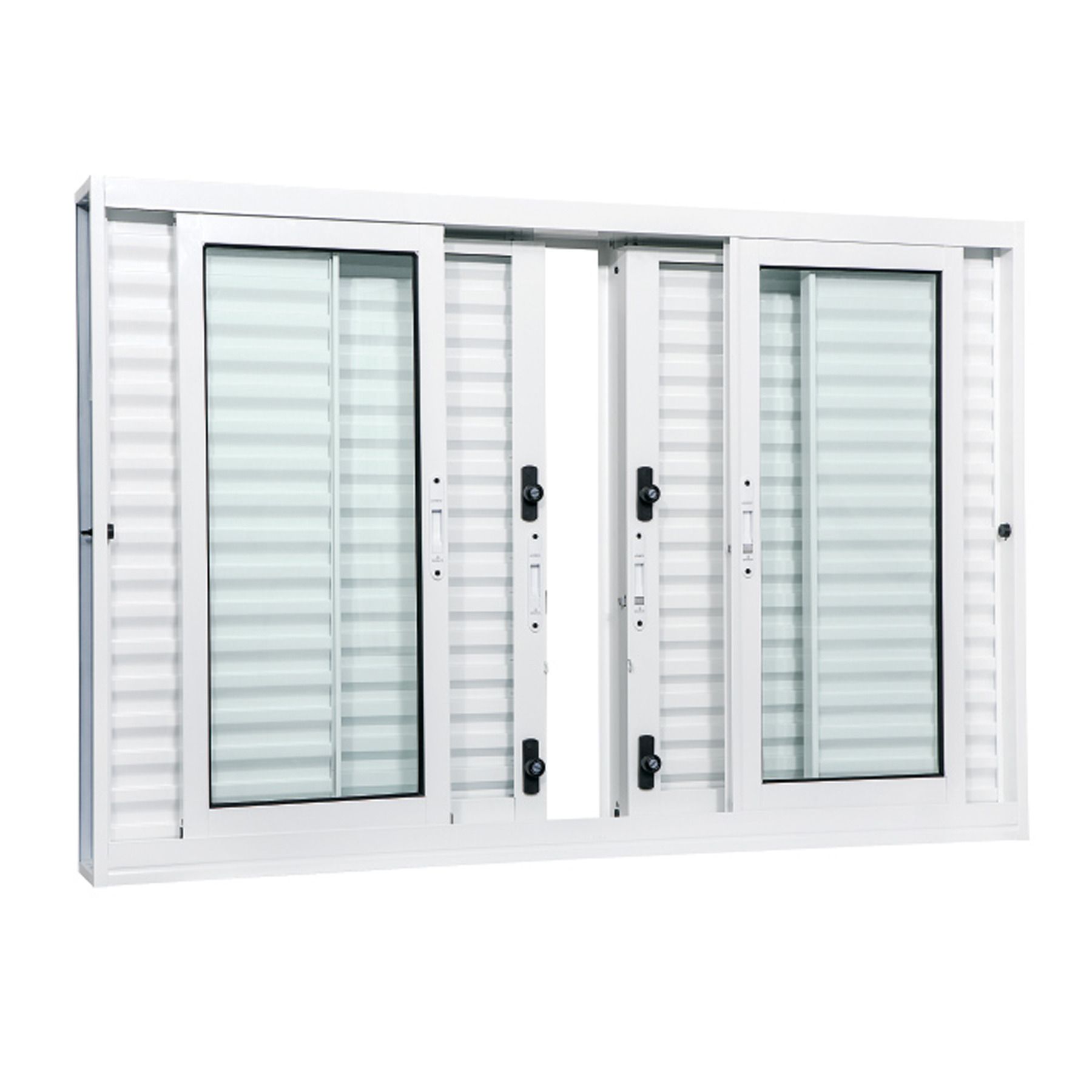 Janela de Correr Veneziana de Aço Pintado 27382402 1,00x1,50m Gravia