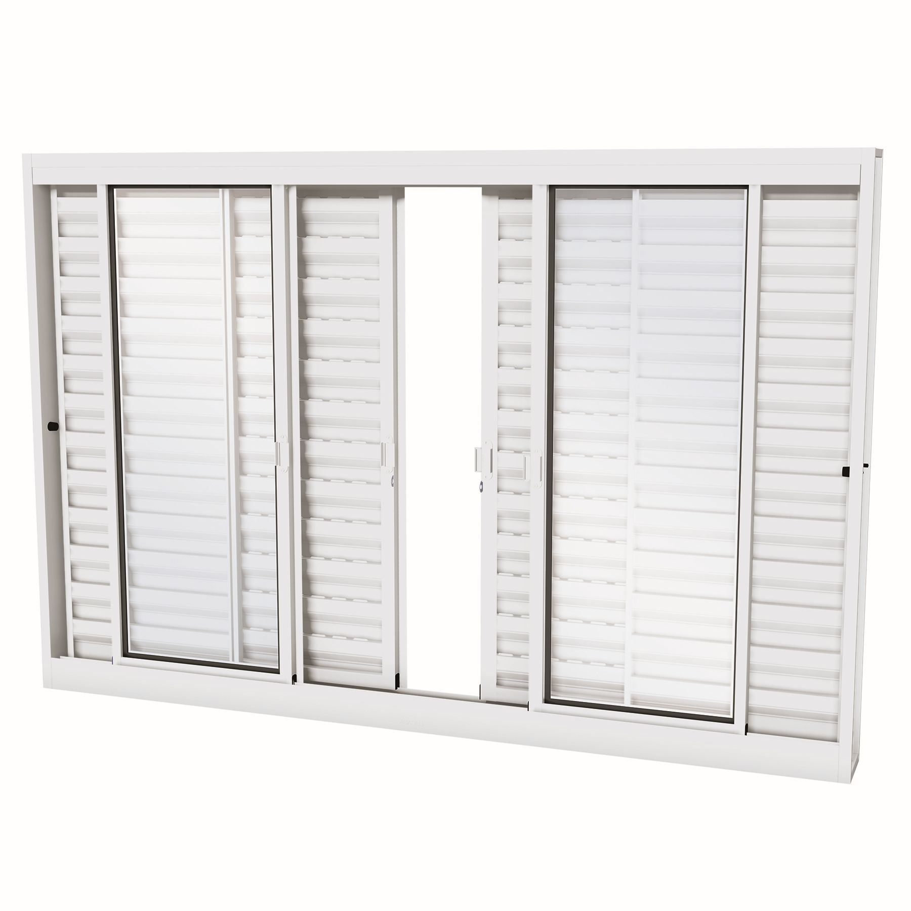 Janela de Correr Veneziana de Aço Pintado Facilitá 1,00x1,50m Lucasa Ullian