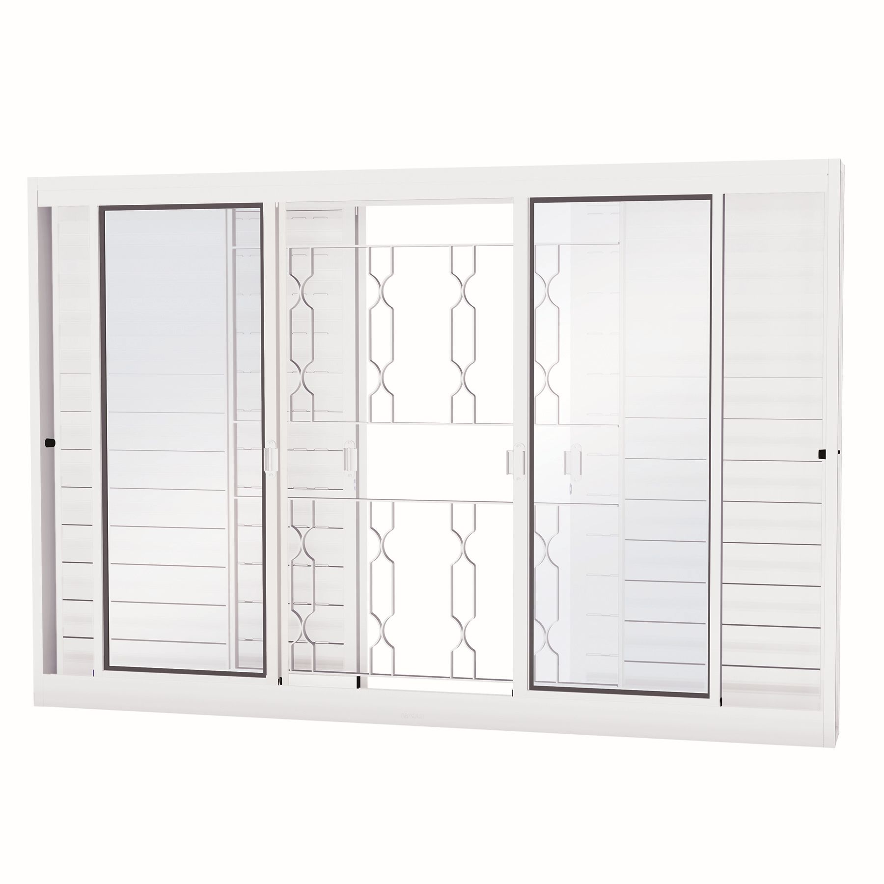 Janela de Correr Veneziana de Aço Pintado Facilitá 1,20x1,50m Lucasa Ullian