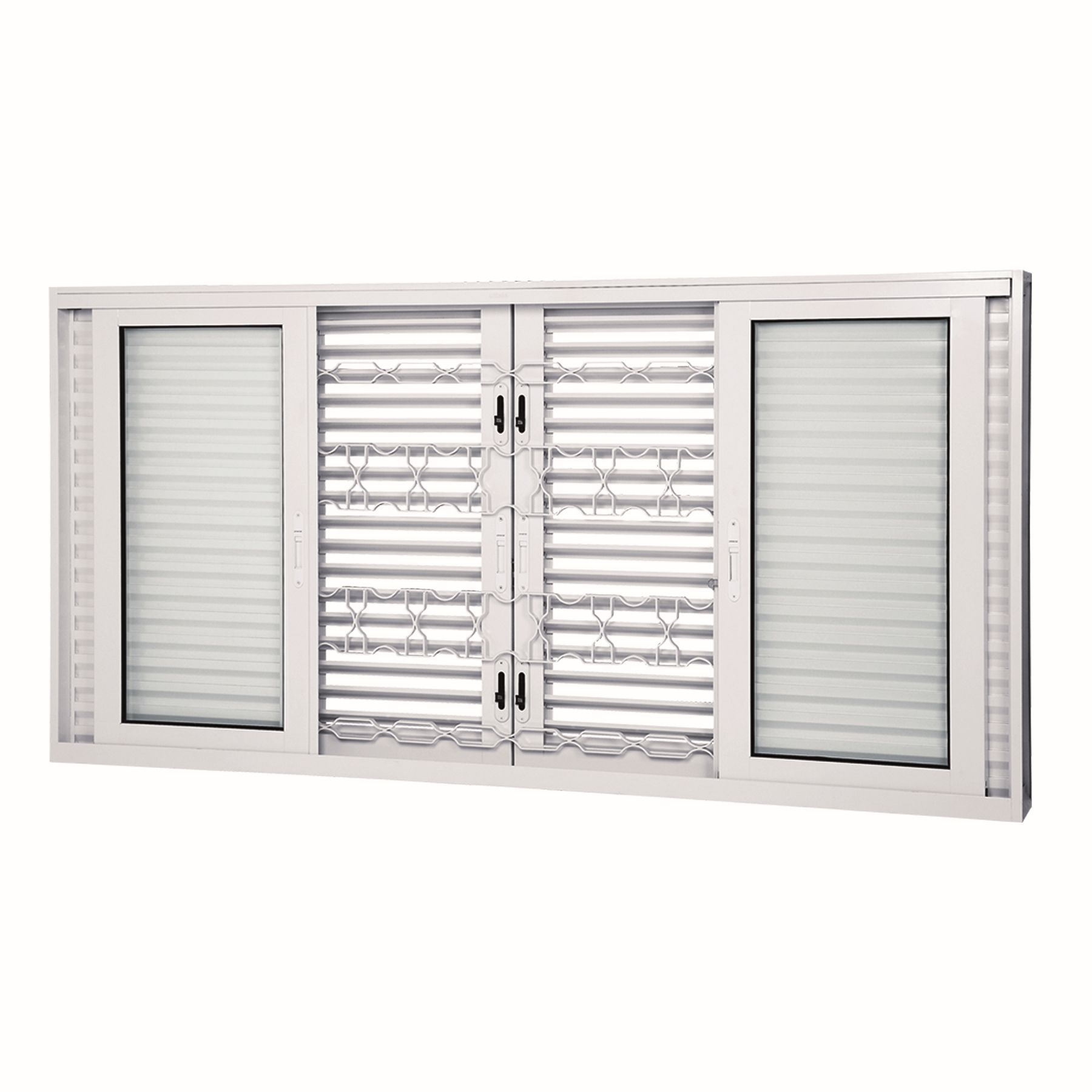 Janela de Correr Veneziana de Aço Pintado Facilitá 1,20x1,50m Lucasa Ullian