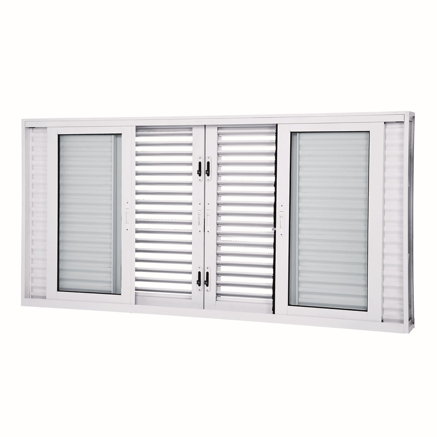 Janela de Correr Veneziana de Aço Pintado Facilitá 1,20x2,00m Lucasa Ullian