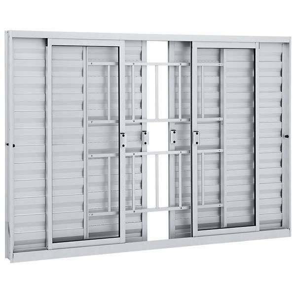 Janela de Correr Veneziana de Alumínio 1,00x1,50m Sasazaki