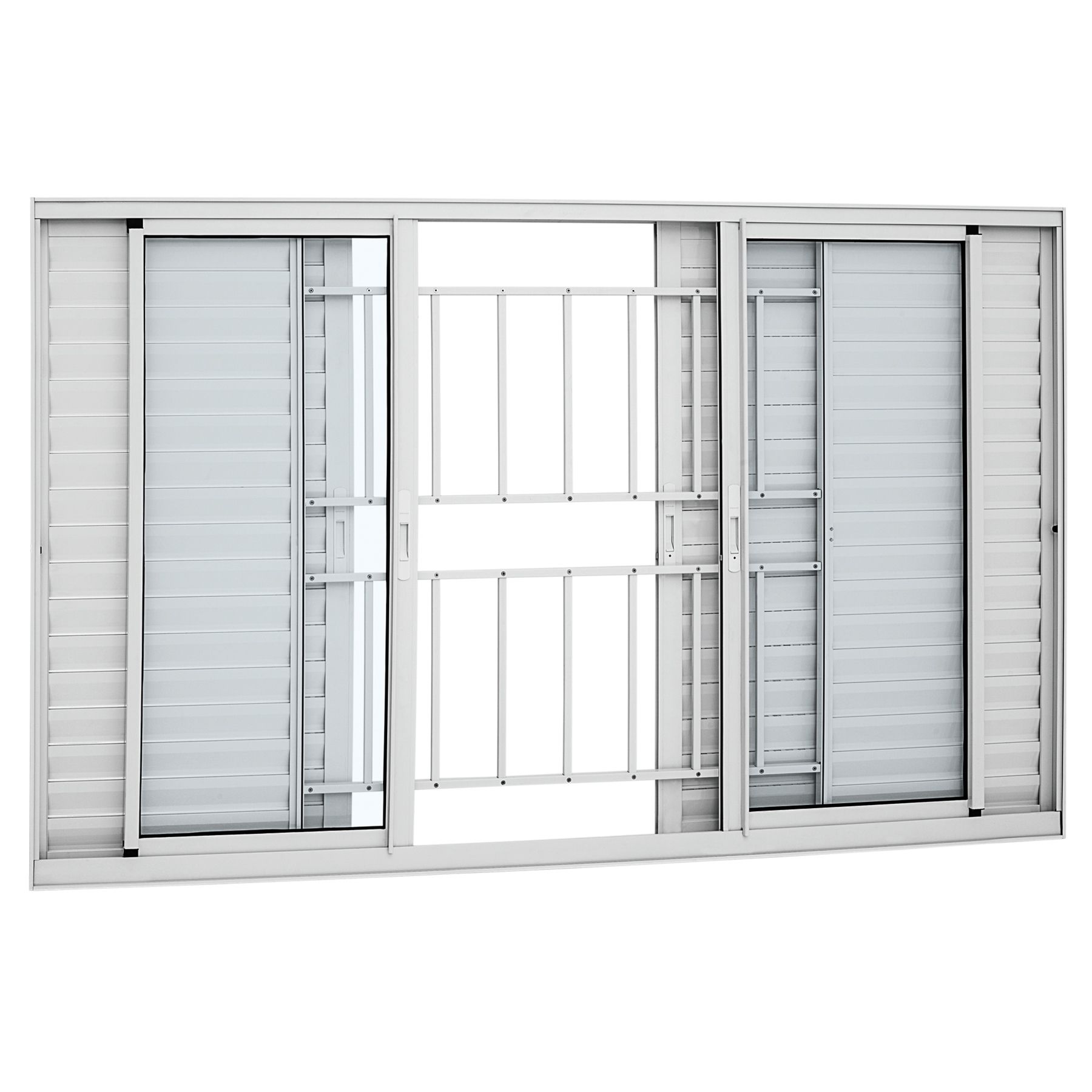 Janela de Correr Veneziana de Alumínio 1,20x1,50m Sasazaki