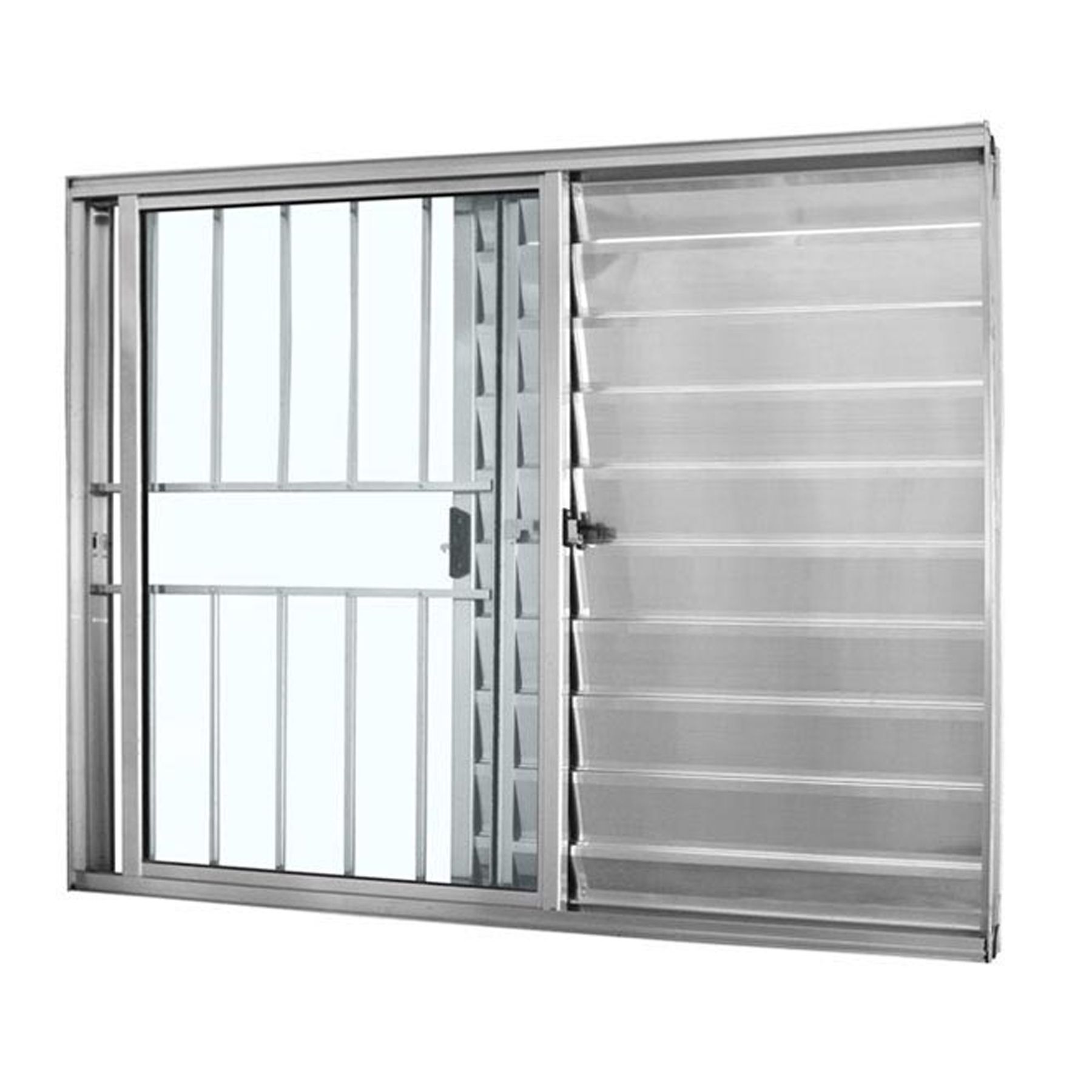 Janela de Correr Veneziana de Alumínio Mais 1,00x1,50m Atlântica