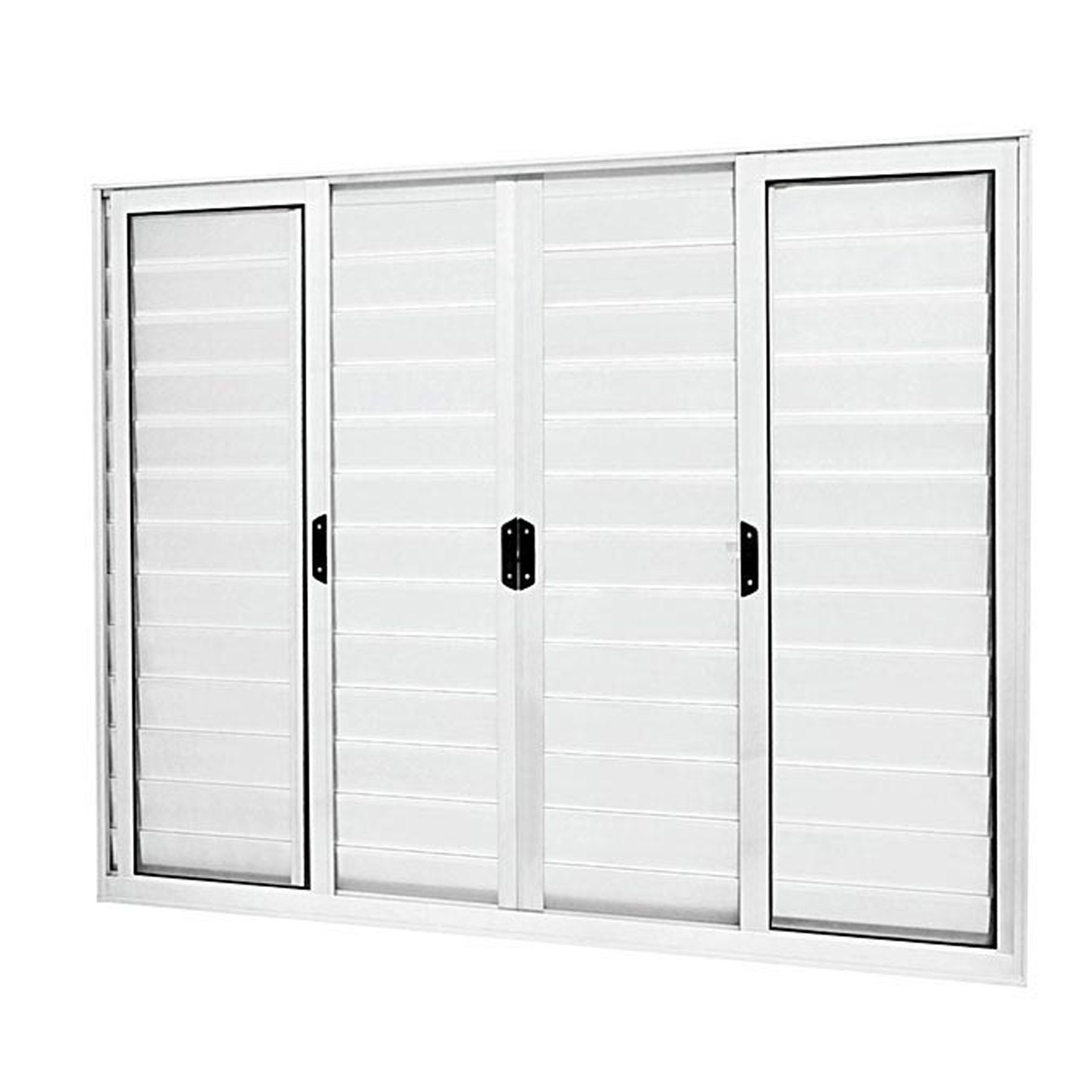 Janela de Correr Veneziana de Alumínio Mais 1,20x1,50m Atlântica