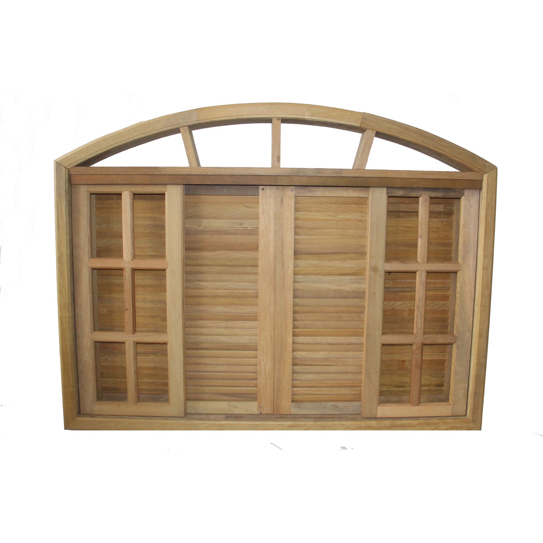 Janela de Correr Veneziana de Madeira Itaúba 1,20x1,40m Longo Esquadrias