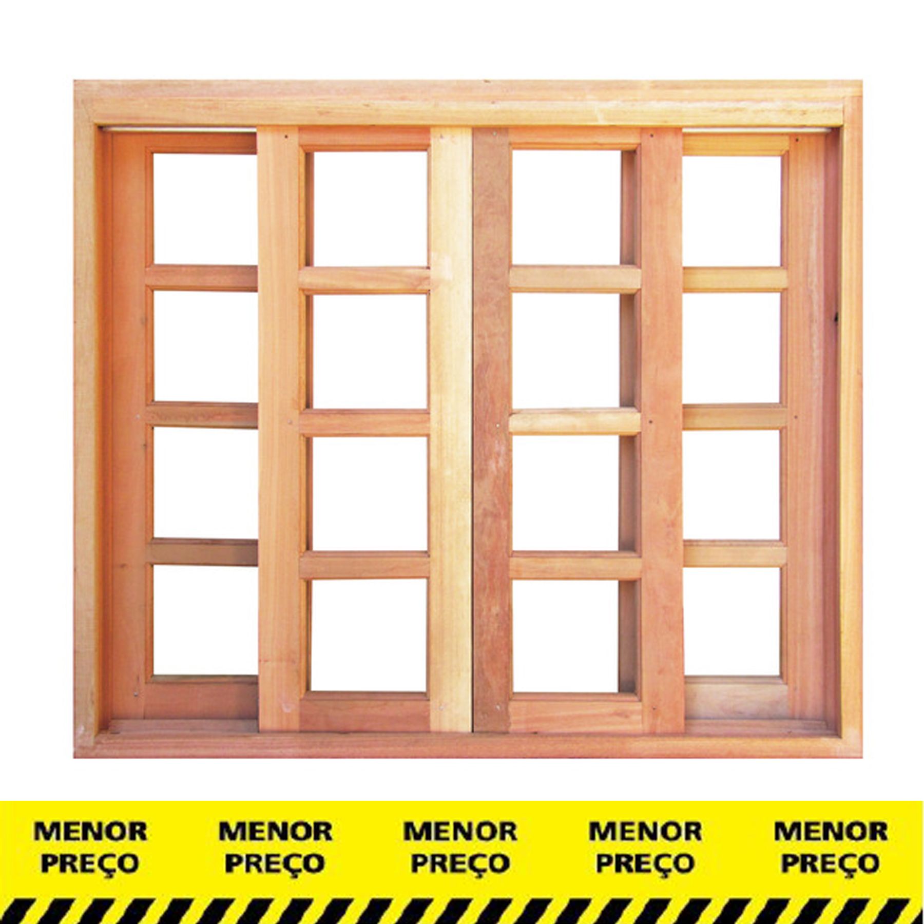 Janela de Madeira 1,00x1,50m Settis