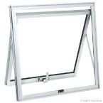 Janela maxim-ar 1 folha Alumifort 60x60x4,7cm branca Sasazaki