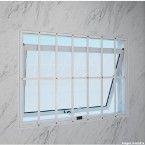 Janela maxim-ar 1 folha Alumifort 60x80x7cm branca Sasazaki