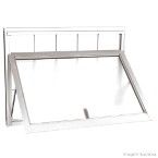 Janela maxim-ar 1 folha Pratika 60x100x8cm 24.16.345-8 Sasazaki