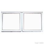 Janela maxim-ar 2 seções Magnum L25 60X120x7cm sem grade Atlântica