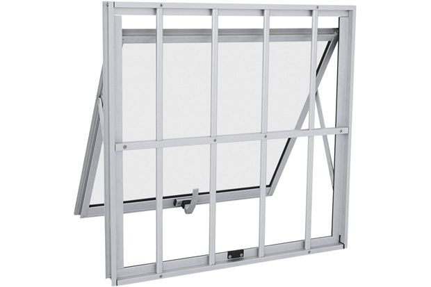 Janela Maxim-Ar com Grade Clássica Alumifit 60x60cm Branca