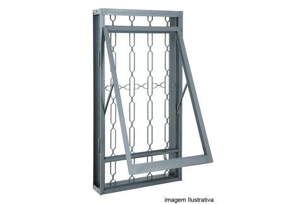 Janela Maxim Ar com Massa Externa Silenfort Grade Elo 1,20x0,6m - Ref.: 64.13.213-0